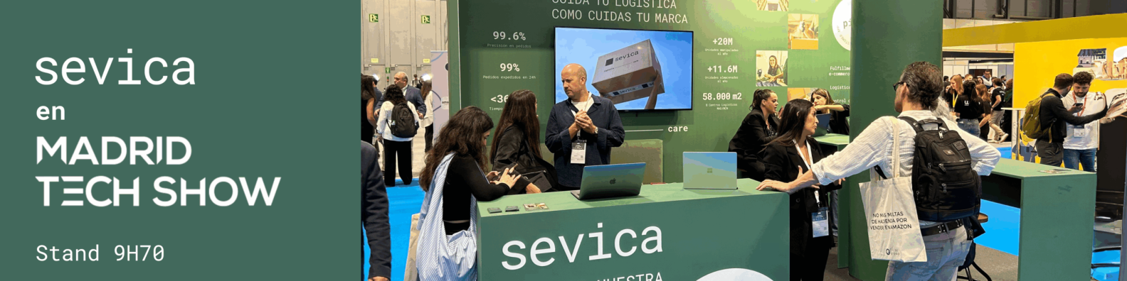 Banner TechShow Madrid Stand de Sevca en eshow Madrid